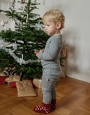 Heldragt i merinould til baby Gråmelange