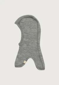 Ribbestrikket balaclava til barn