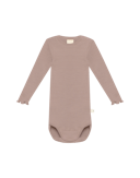 Langermet body i merinoull til baby Vintage-ballerina
