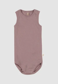 Body uten ermer i merinoull til baby Månestein #FG-5233-0131-568 Body uten ermer i merinoull til baby