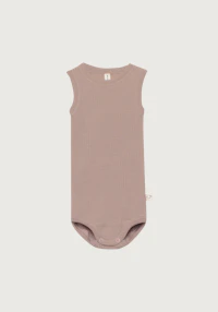 Body uten ermer i merinoull til baby Månestein #FG-5233-0131-568 Body uten ermer i merinoull til baby