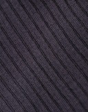 Leggings i merinoull med dekorkant til baby Aubergine