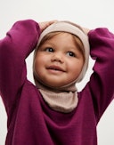Balaklava i merinoull til baby og barn Vintage-ballerina