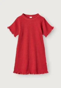 Baby merino wool short sleeve dress