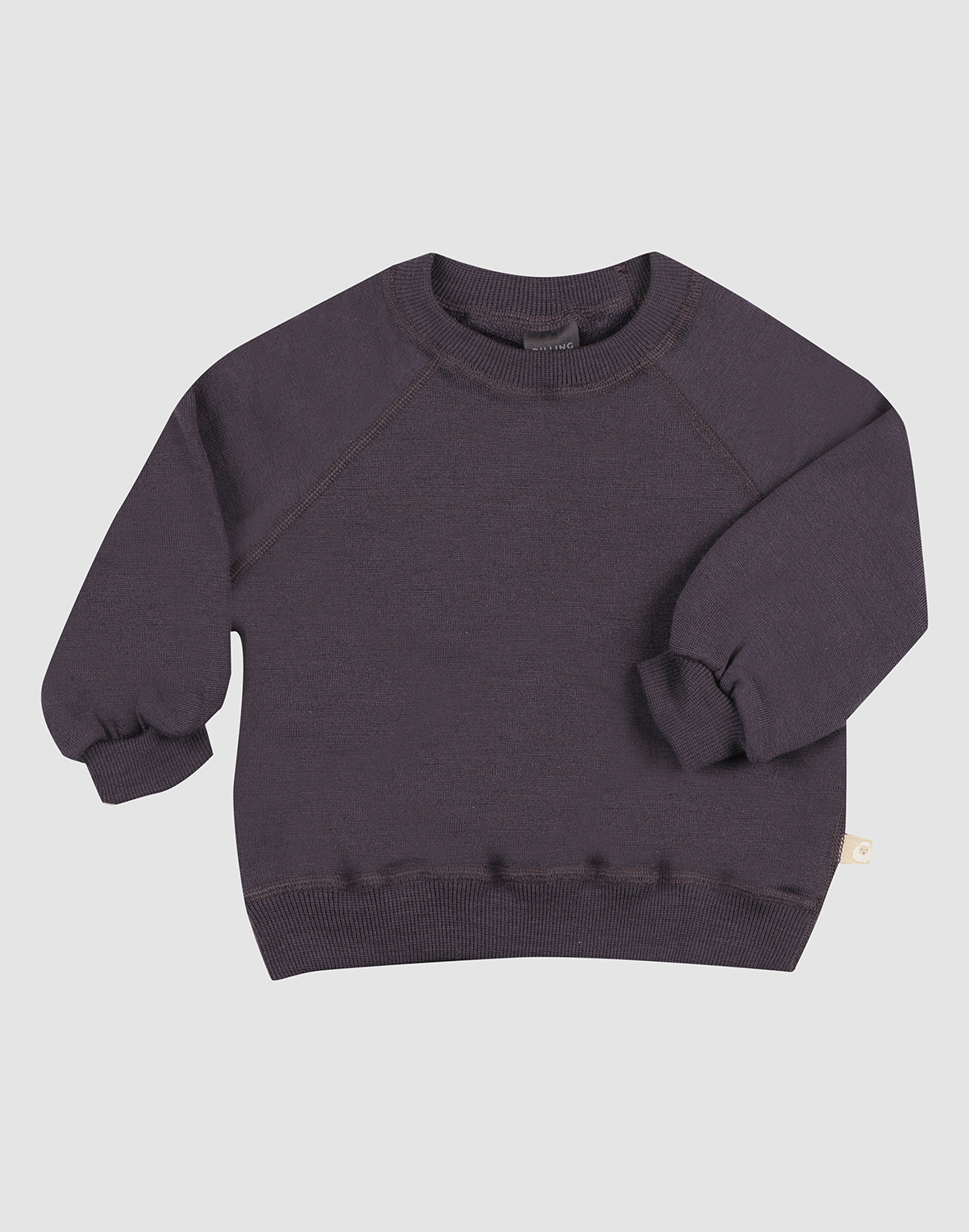 Sweatshirt i merinoullfrotté til baby