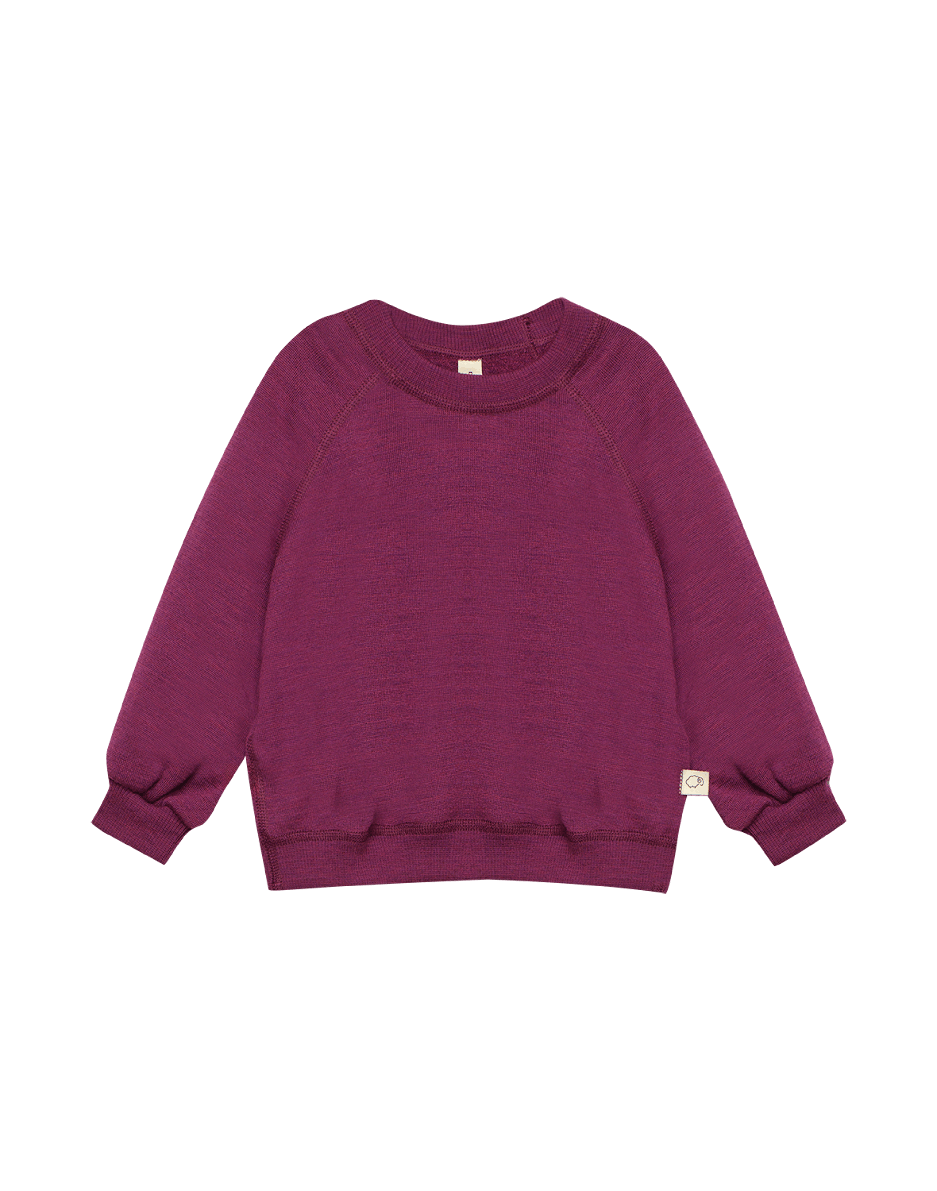 Sweatshirt i merinoullfrotté til baby Hyllebær