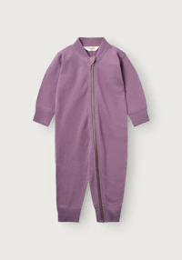 One-piece i merinoullfrotté til baby