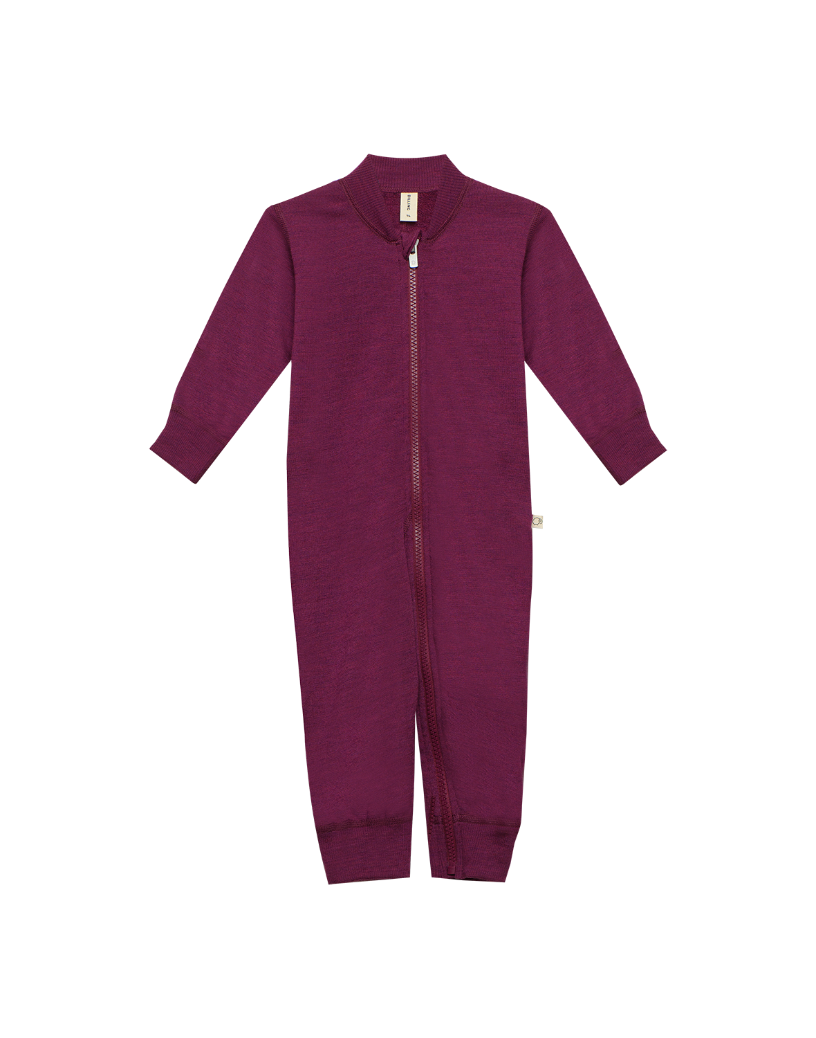 One-piece i merinoullfrotté til baby