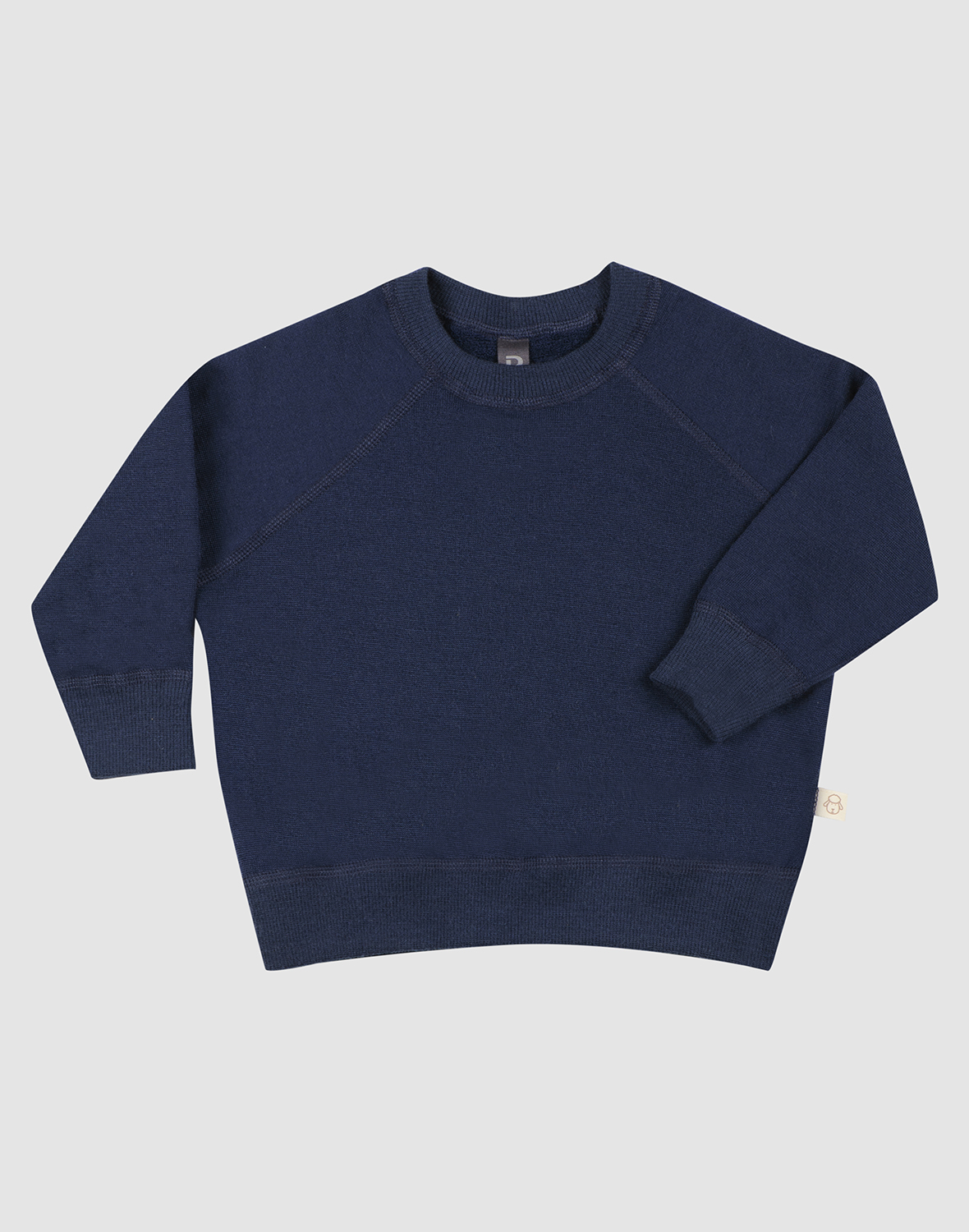 Baby Sweatshirt aus Merino Wollfrottee