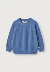 Sweatshirt i merinoullfrotté til baby
