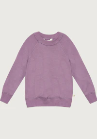 Sweatshirt i merinoullfrotté til baby