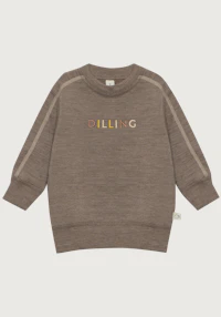 Sweatshirt i merinoullfrotté til baby