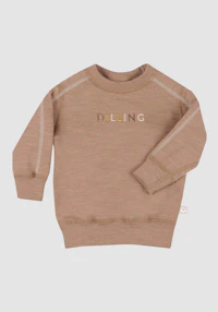 Sweatshirt i merinoullfrotté til baby