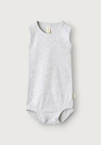 Ermeløs body i bomull til baby