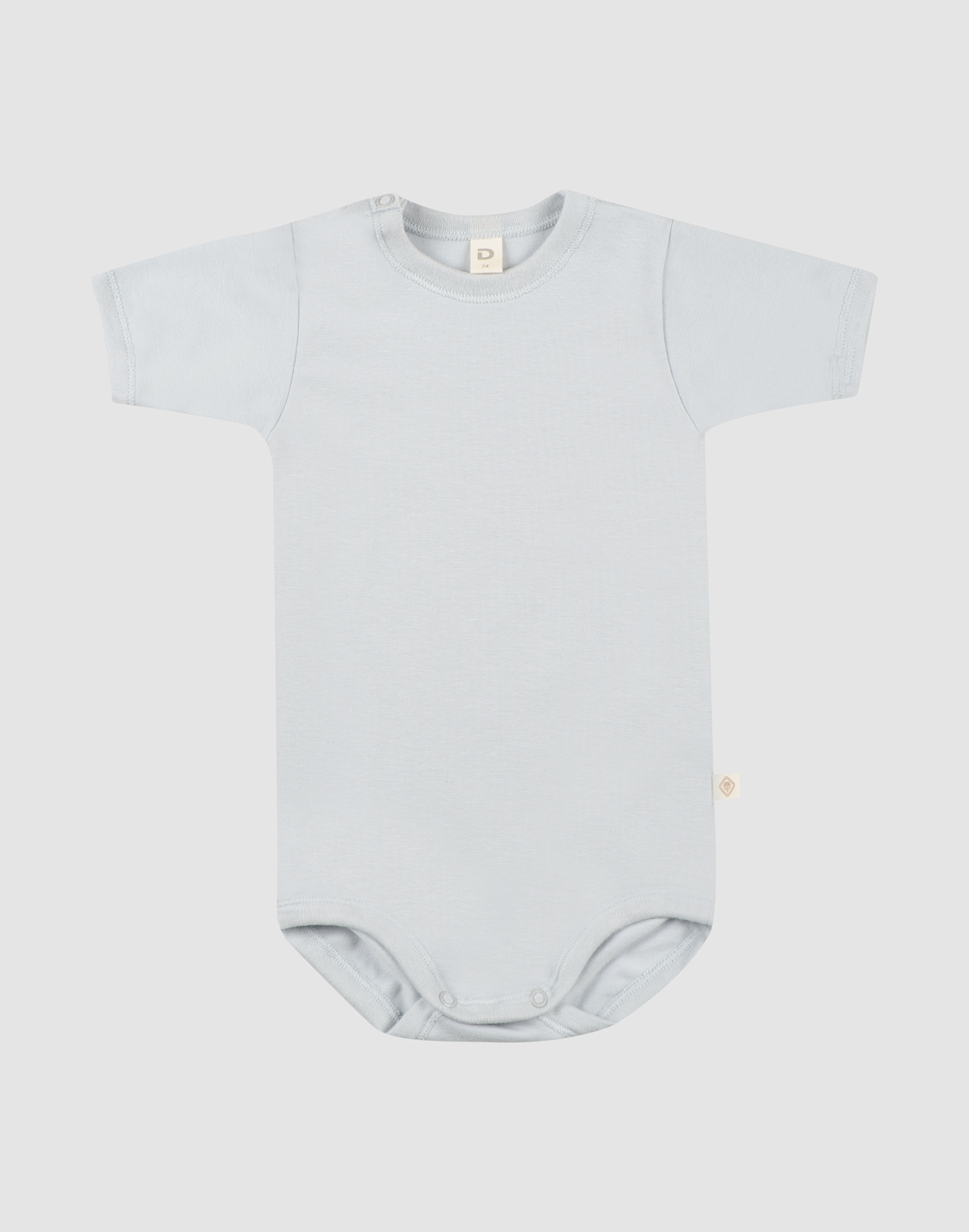 Kortermet body i bomull til baby