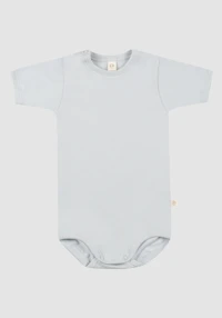 Kortermet body i bomull til baby