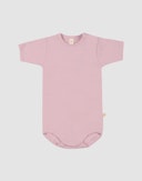 Baby cotton short sleeve body Misty pink