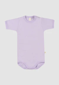 Kortermet body i bomull til baby