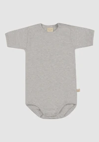 Kortermet body i bomull til baby