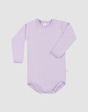 Baby cotton long sleeve bodysuit Lilac