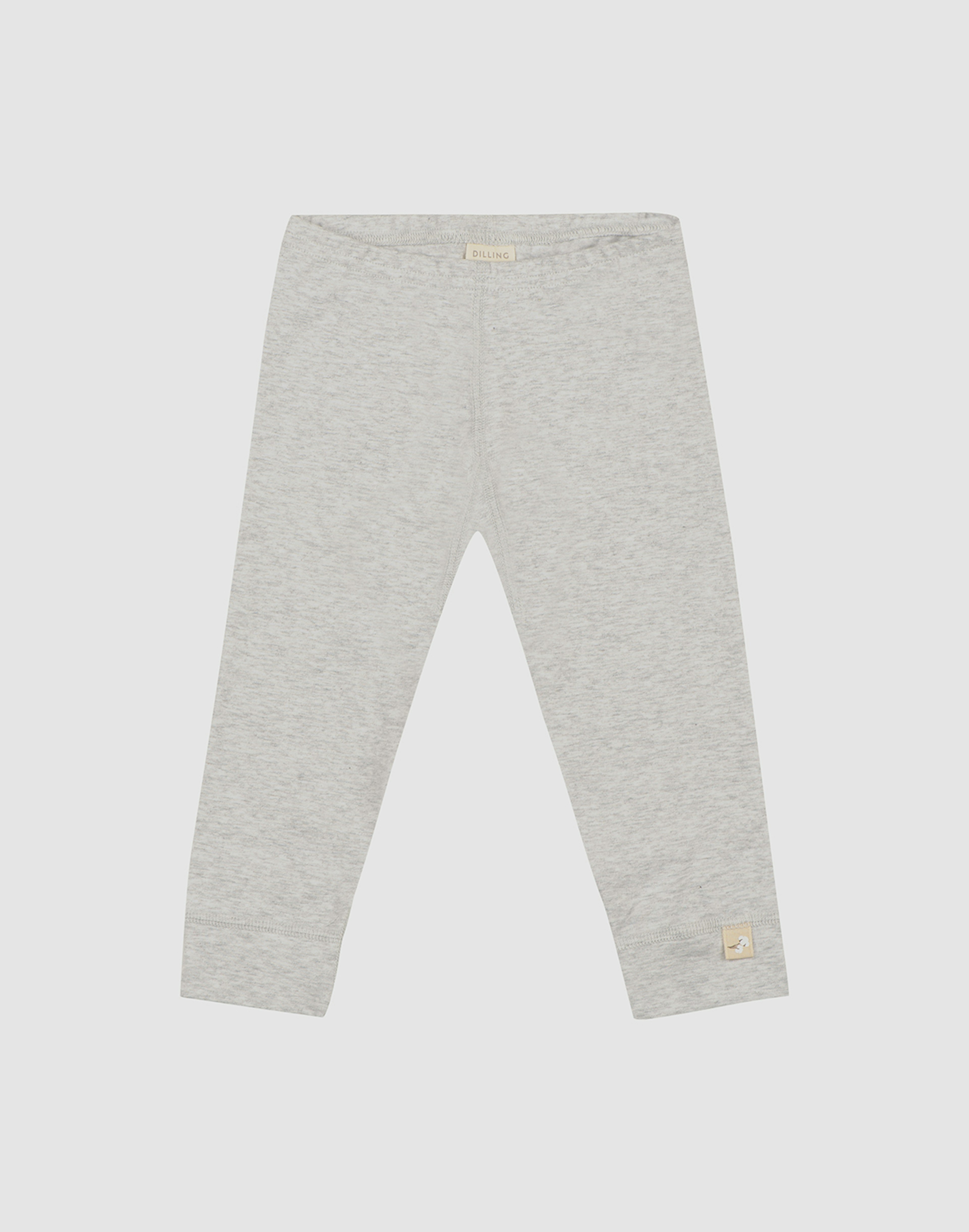 Leggings i bomull til baby Lys gråmelert