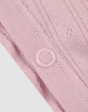 Sleepsuit i bomull til baby Tåkerosa