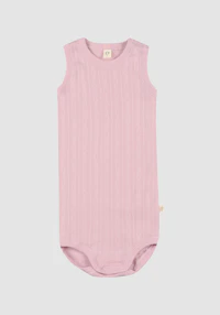 Body uten ermer i bomull til baby