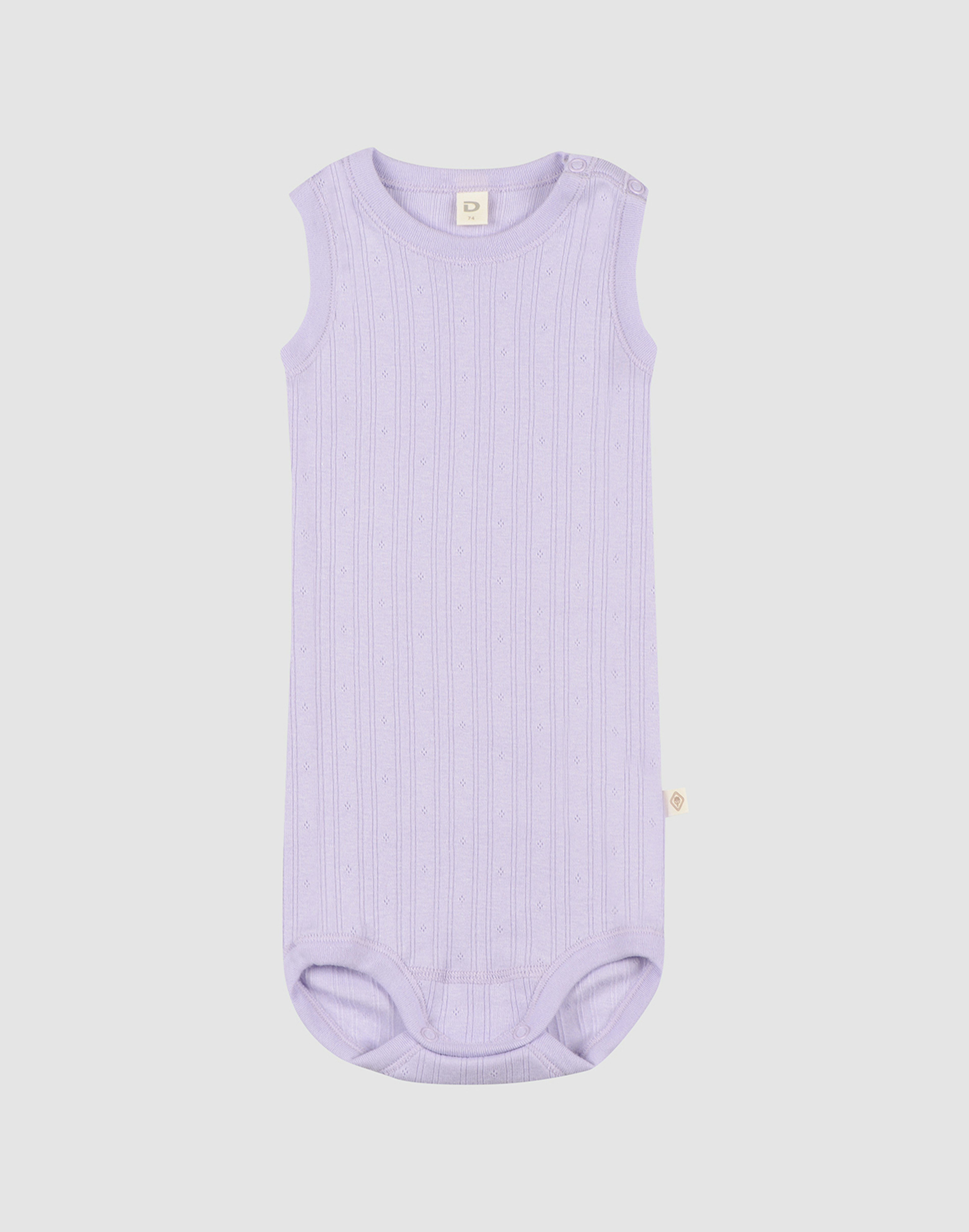 Romper zonder mouw van katoen voor baby's Lila