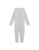 Sleepsuit i bomull til baby Lys gråmelert