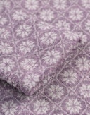 Langermet topp i merinoull med nordisk mønster til baby Nordic lilac melange