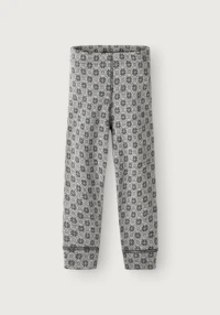 Tights i merinoull med nordisk mønster til baby