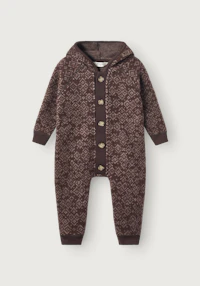 One-piece i merinoullfleece til baby