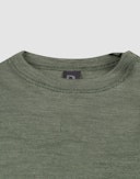 Baby merino wool/silk long-sleeve top Jade green