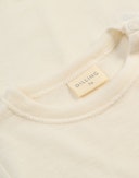 Kortermet dress i ull/silke til baby Natur
