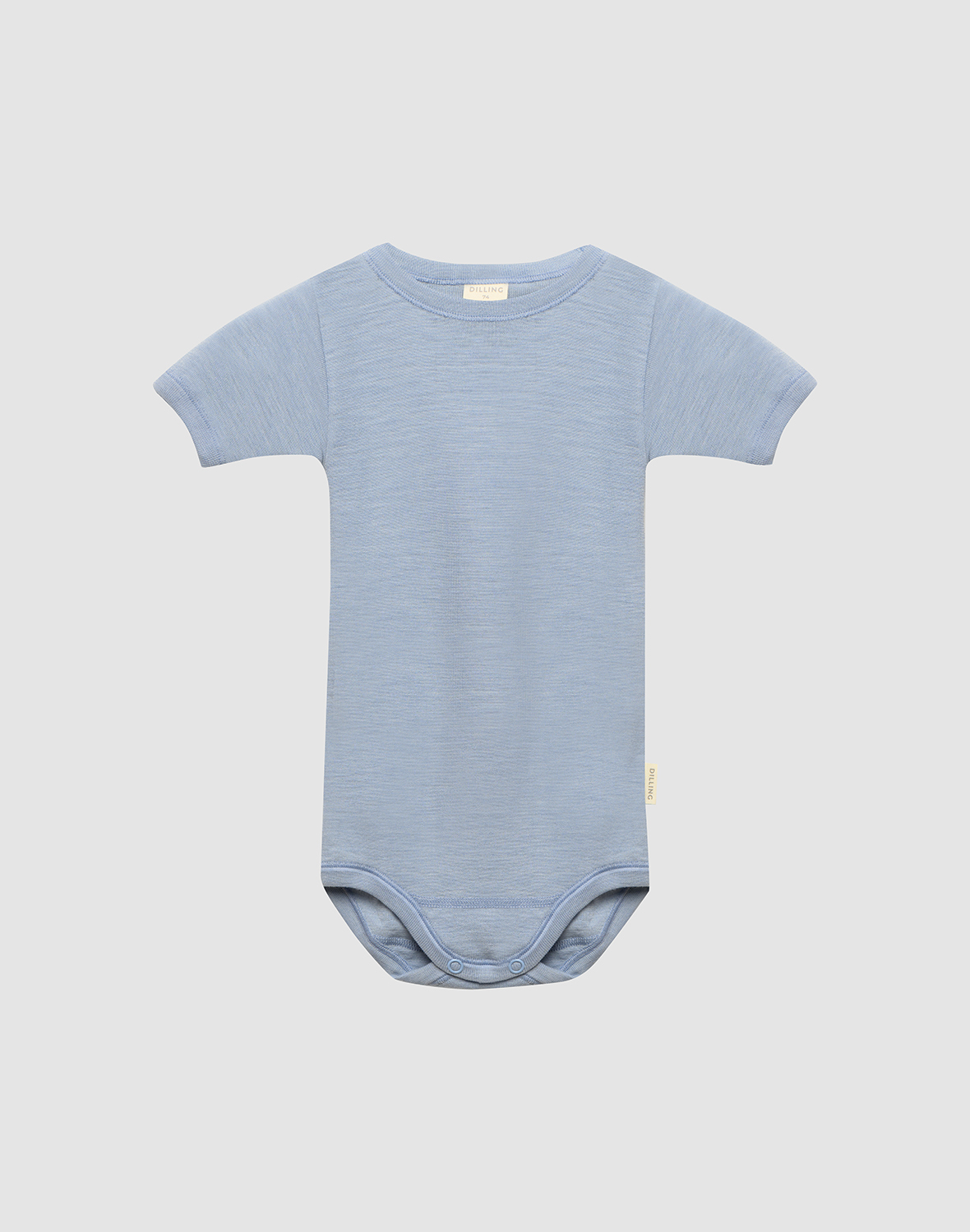 Kortermet dress i ull/silke til baby
