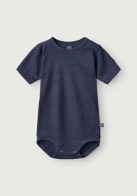 Kortermet dress i ull/silke til baby