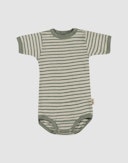 Kortermet dress i ull/silke til baby Jade/ natur