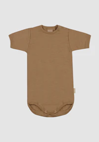 Kortermet dress i ull/silke til baby