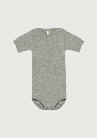 Kortermet dress i ull/silke til baby