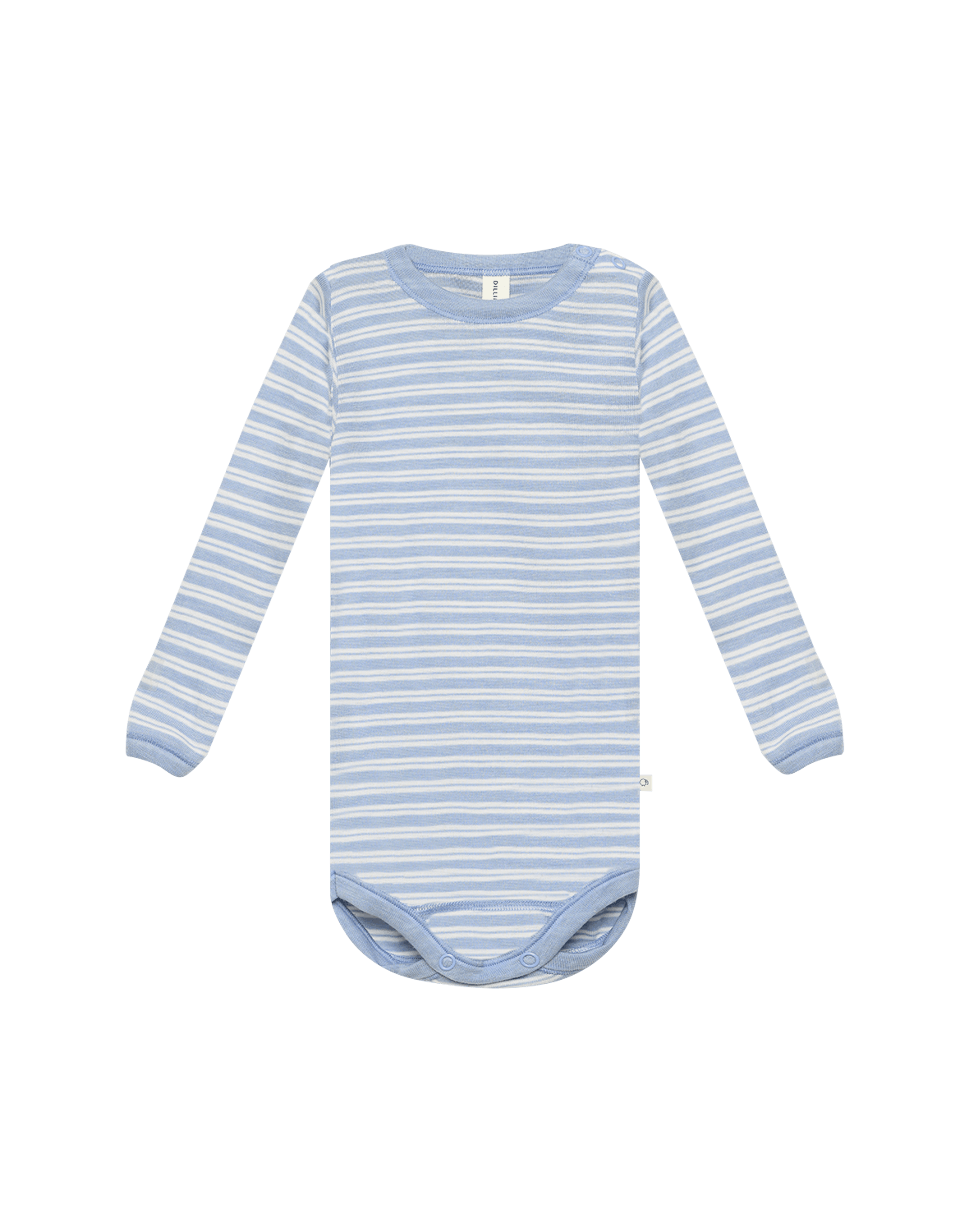 Romper met lange mouw van merinowol/zijde voor baby's