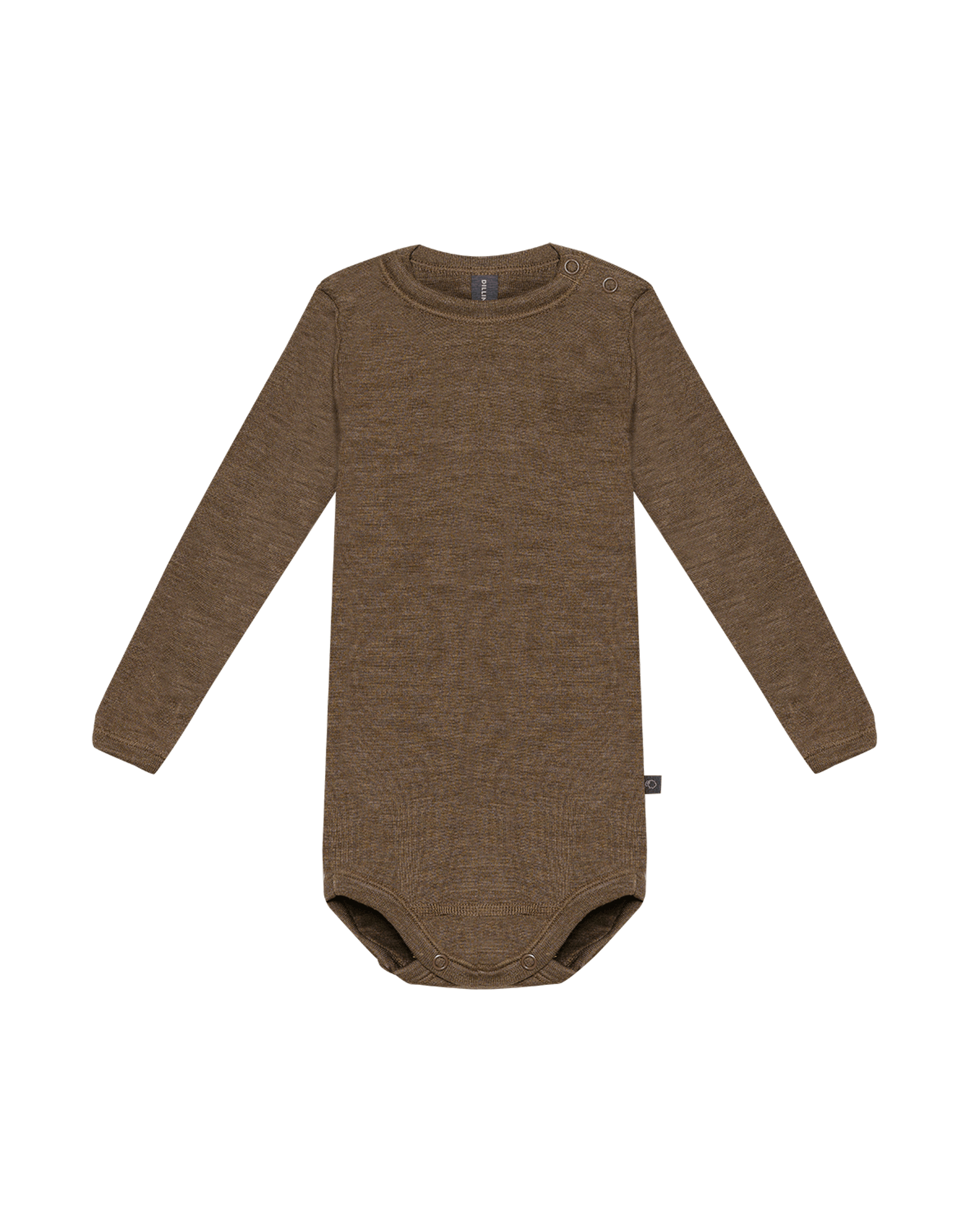 Romper met lange mouw van merinowol/zijde voor baby's