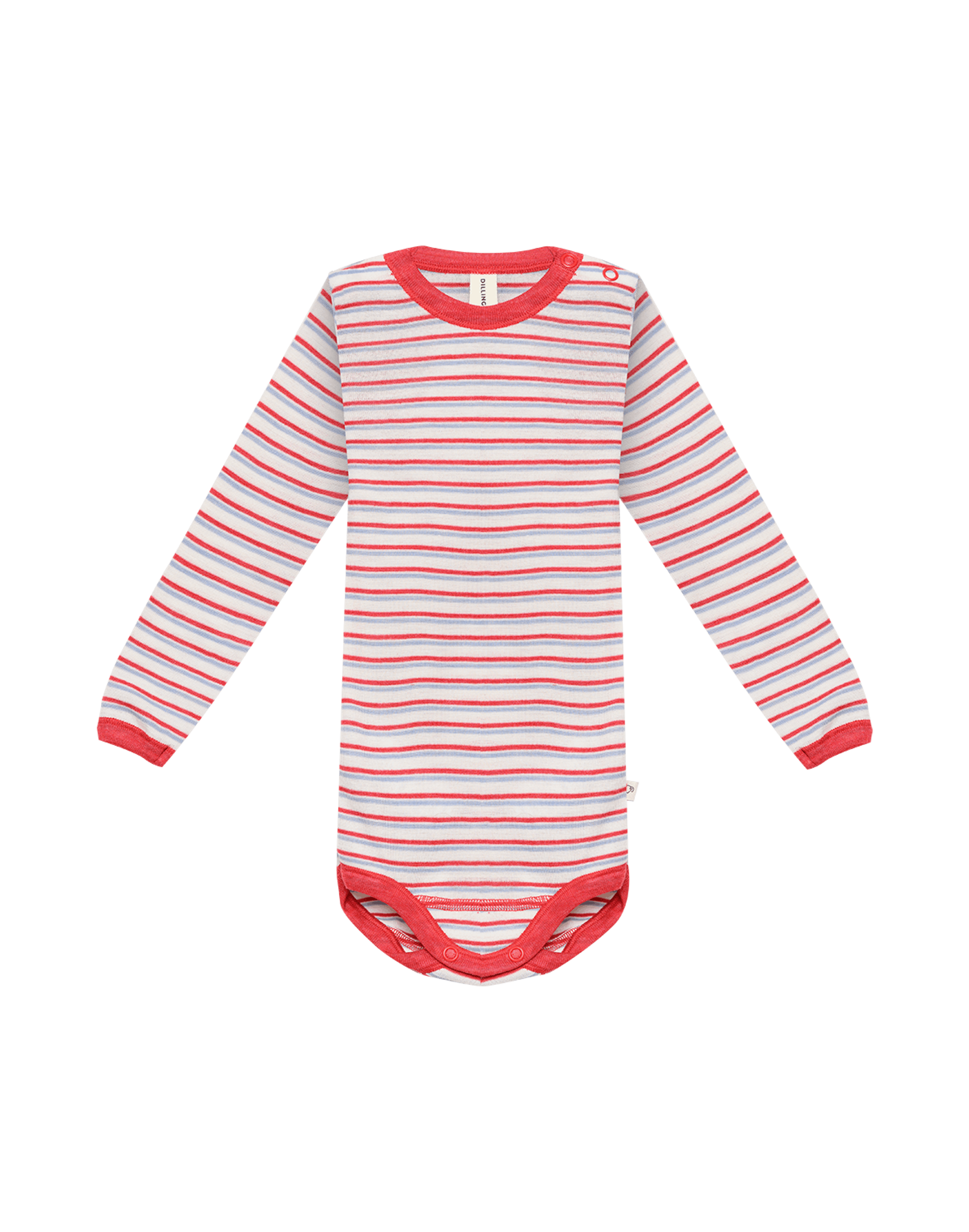 Romper met lange mouw van merinowol/zijde voor baby's