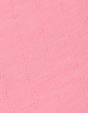 Baby merino wool/silk pointelle sleeveless bodysuit Peonies pink