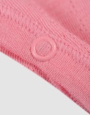 Pointelle boxpakje van merinowol/zijde voor baby's Pioenrozen roze