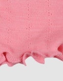 Pointelle boxpakje van merinowol/zijde voor baby's Pioenrozen roze