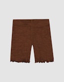 Shorts i merinoull/silke til baby Mokka
