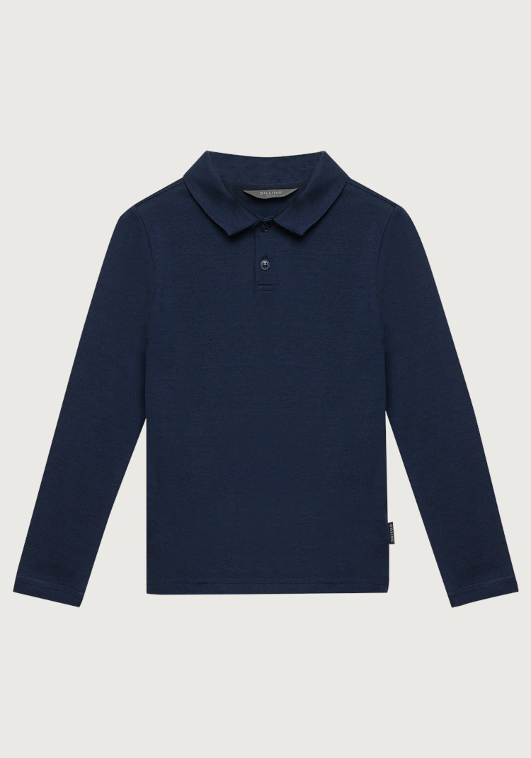 Poloskjorte med lange ermer
