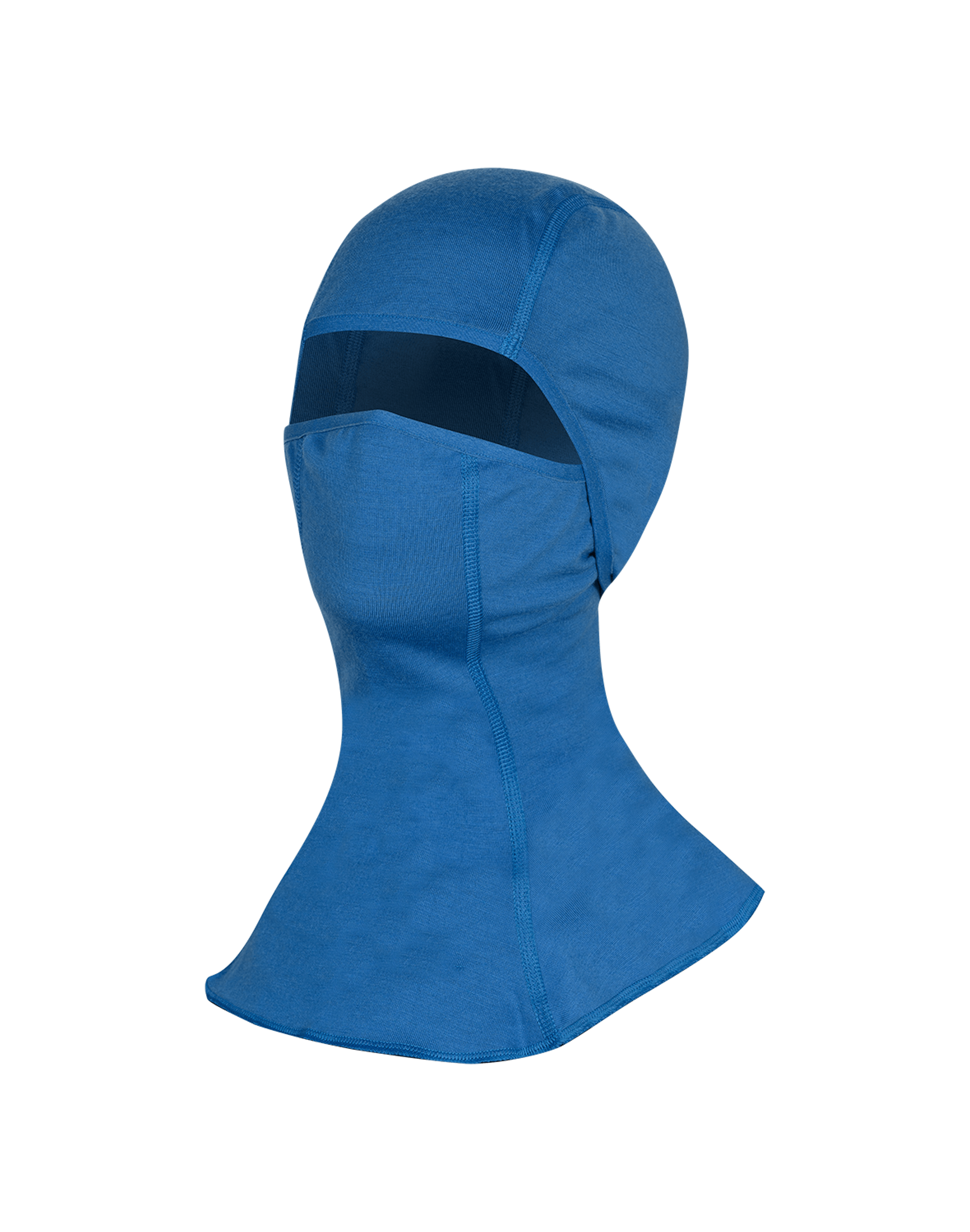 Balaclava i merinoull til barn Asurblå