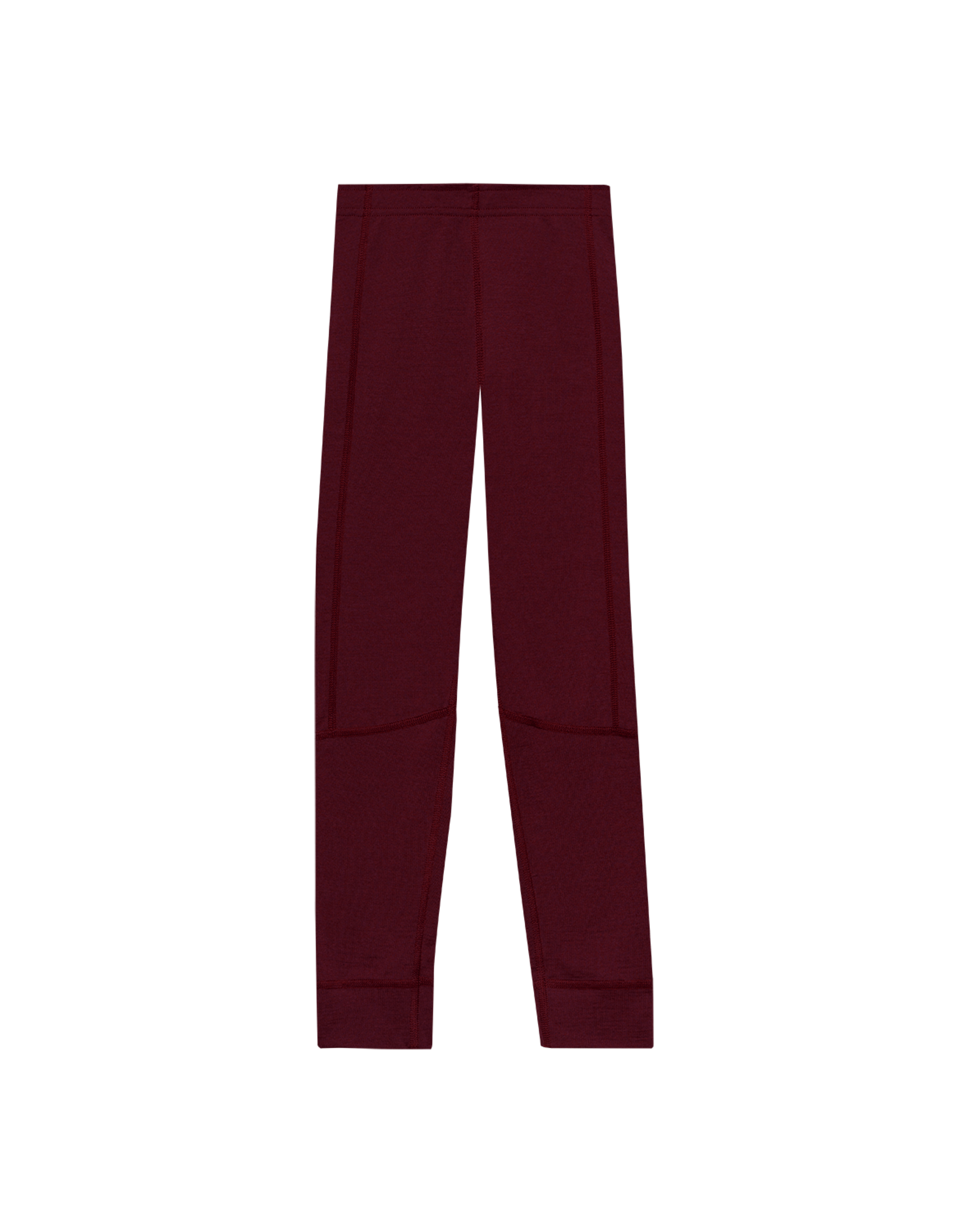 Leggings i merinoull til barn Burgunder