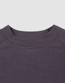 Sweatshirt med vide ermer i merinoullfrotté til barn Aubergine
